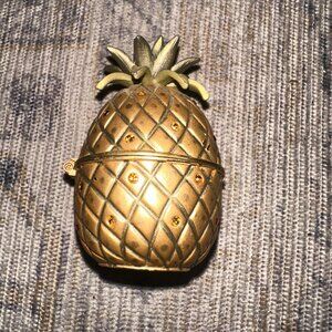 Vintage Gold Pineapple Trinket Box
